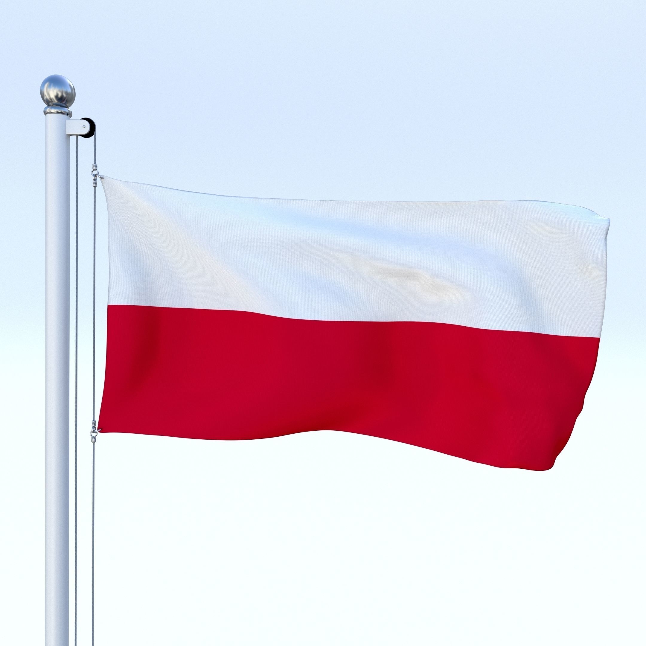 All European Flag Pack Low-poly 3D model_24