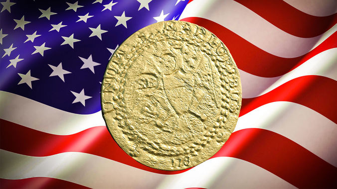 1787 Brasher Doubloon 3D print model