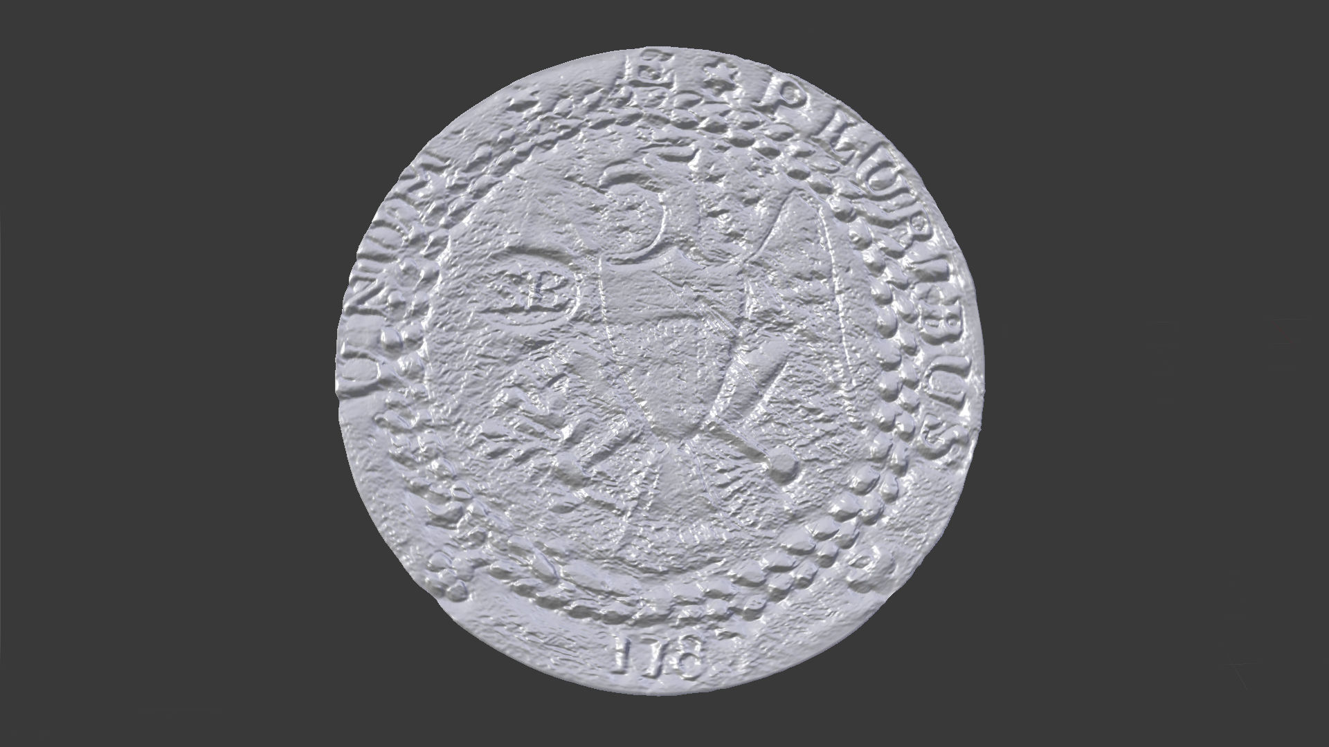 1787 Brasher Doubloon 3D print model_2