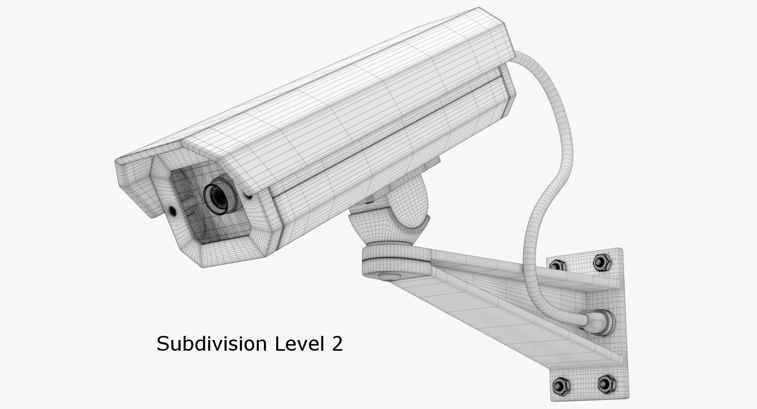 Security Camera 2 3D model_10