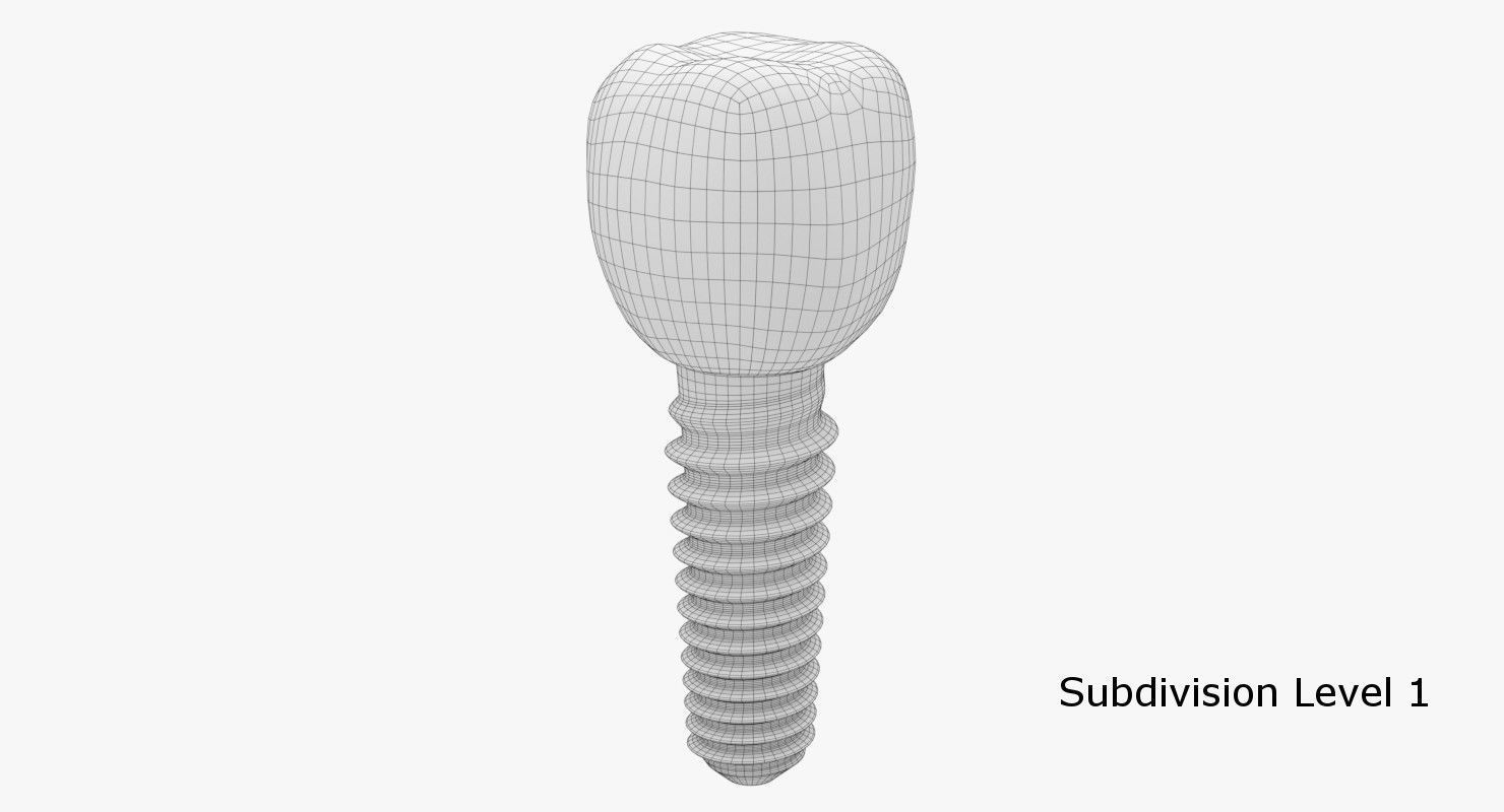 Tooth Implant 3D model_5