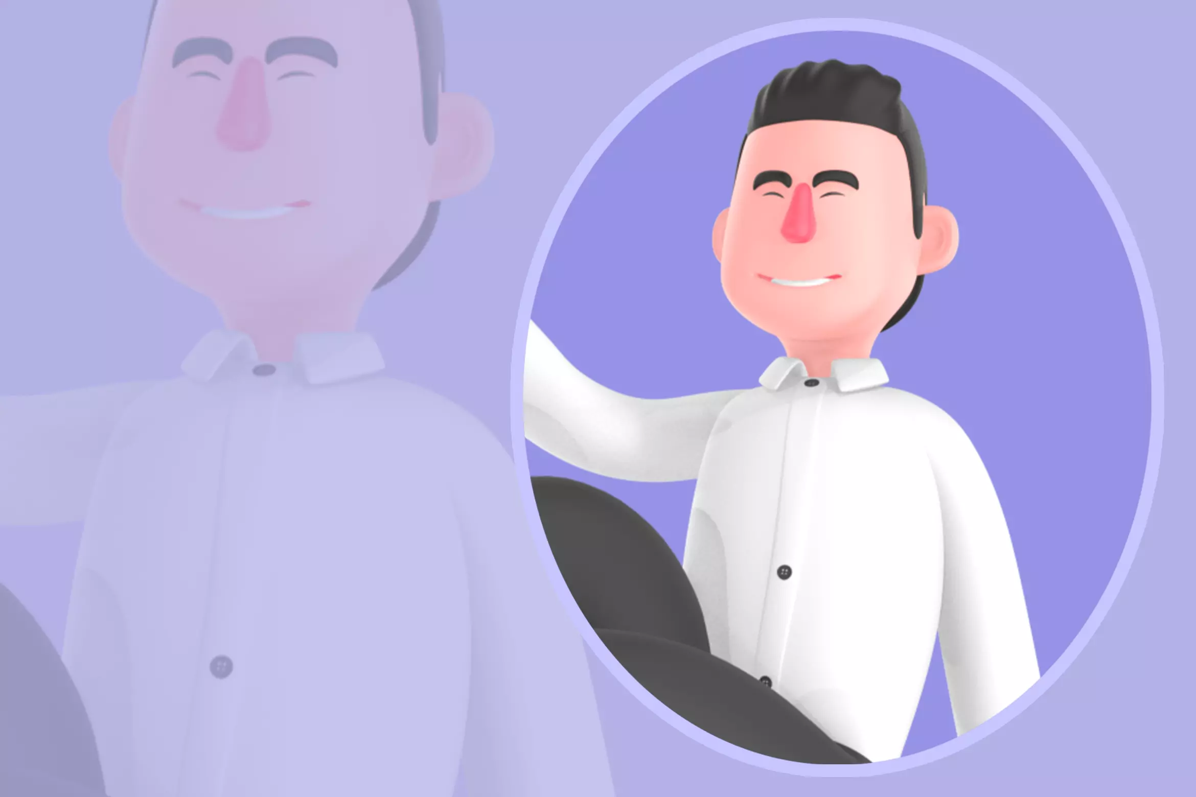 Stylized 3D Male Business Character - Relaxed Cheers Pose 3D model