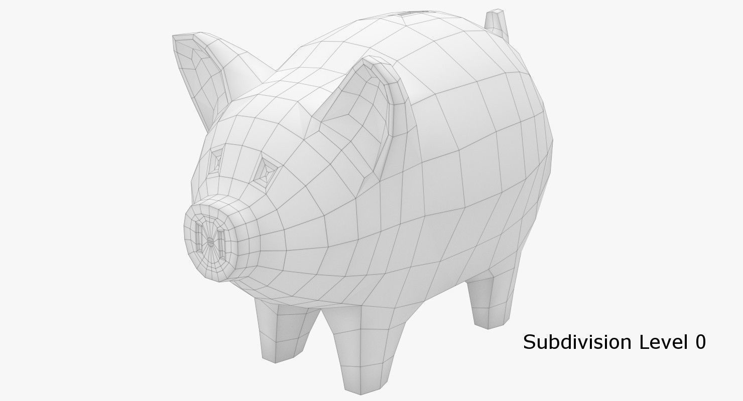 Piggy Bank 2 3D model_4