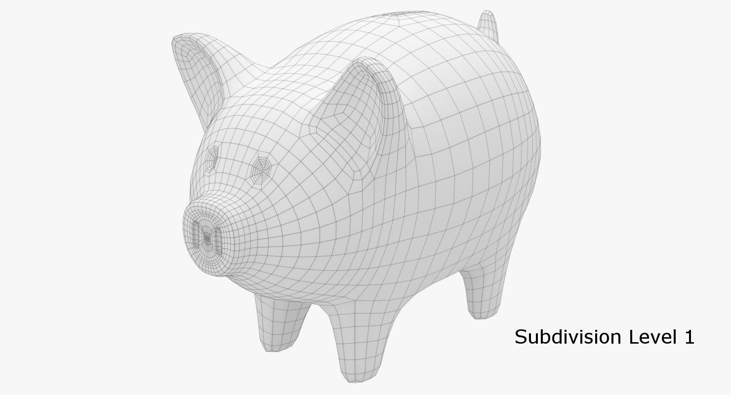 Piggy Bank 2 3D model_5