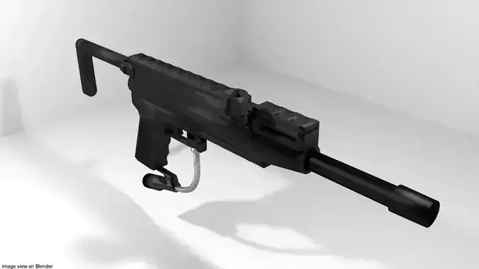 Paintball Marker - Woodsball Type 2 3D model