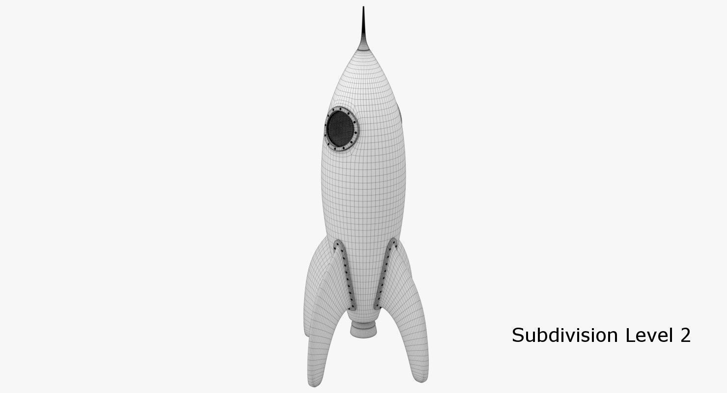 Rocket Ship 2 3D model_8