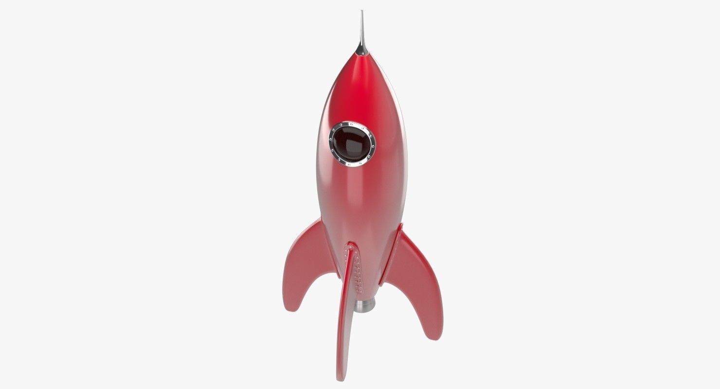 Rocket Ship 2 3D model_2