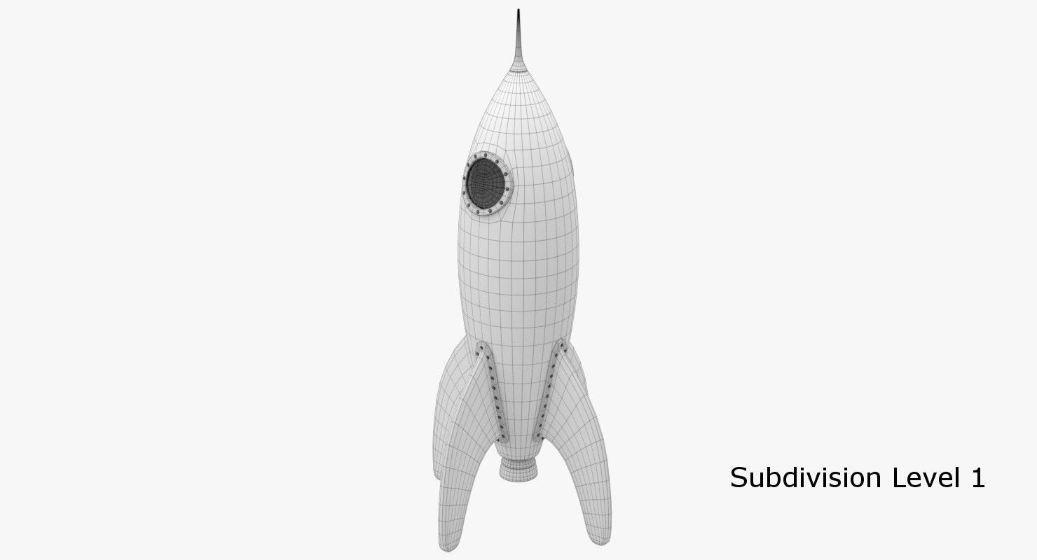 Rocket Ship 2 3D model_7
