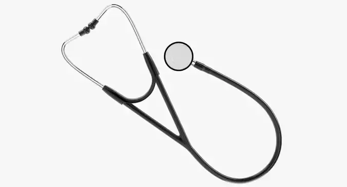 Stethoscope transparent 3D model