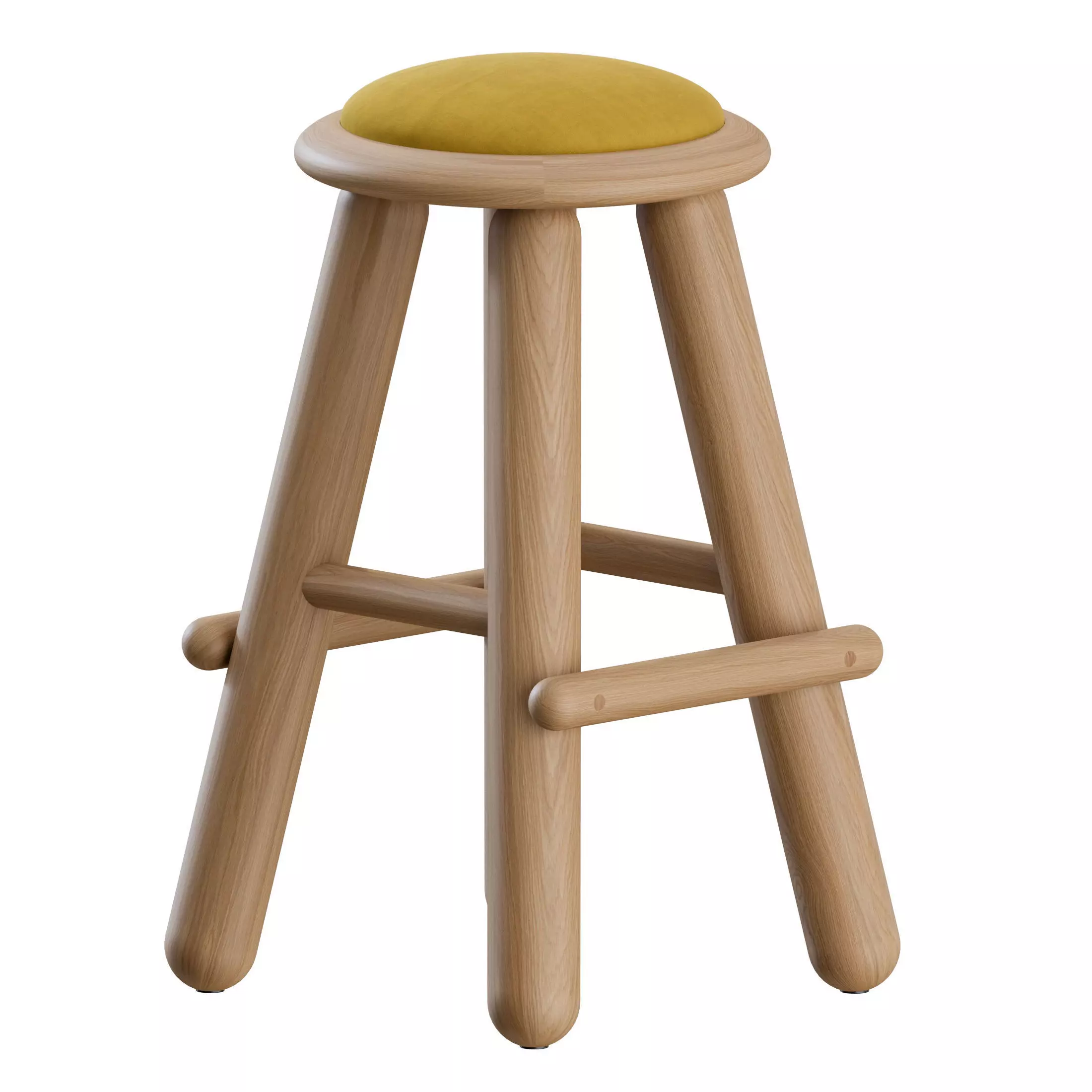 Checa Bar Counter Stool by Roll and Hill 3D model