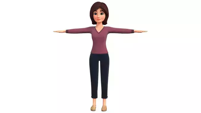 Angela Female Cartoon Character