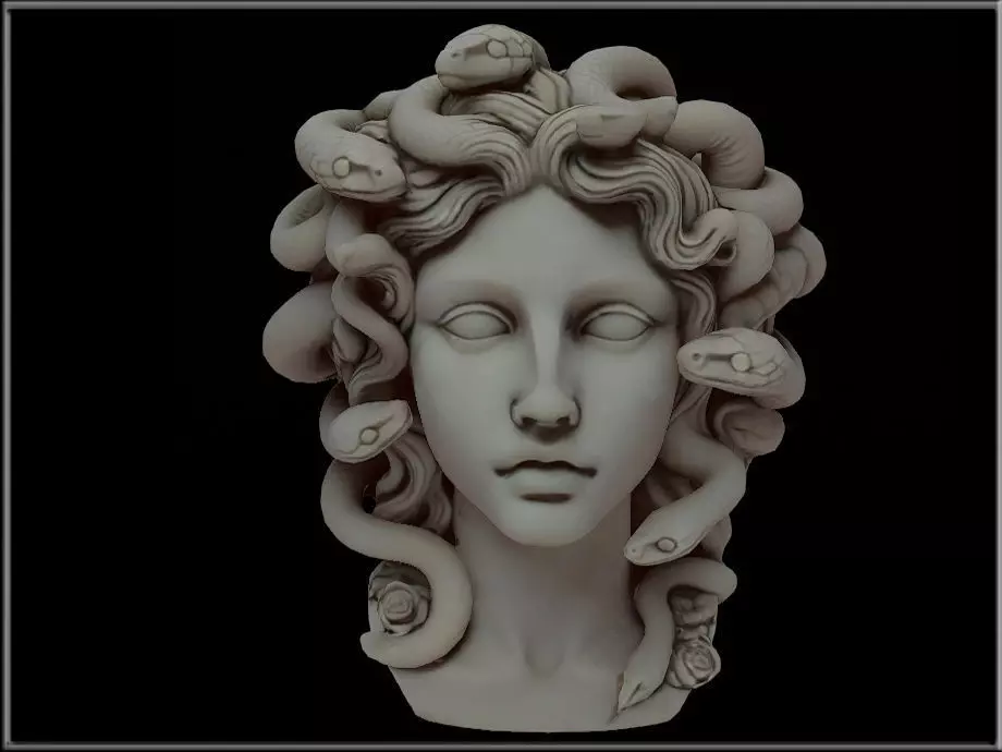 Medusa Low-poly 3D model