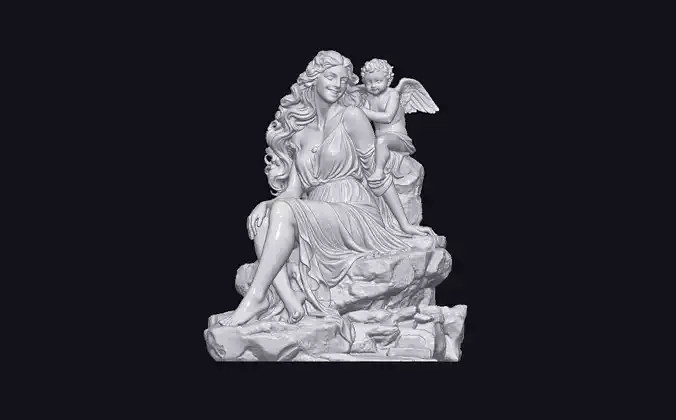 Aphrodite - Greek Goddess 3d Print model