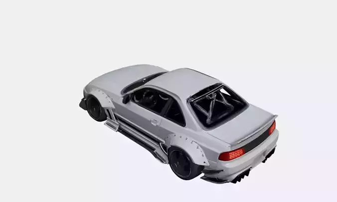 Track Focused Sports Car Aerodynamic Performance Design 3D model