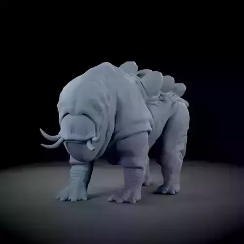 Alien Creature Mursuratops 3D Print Model