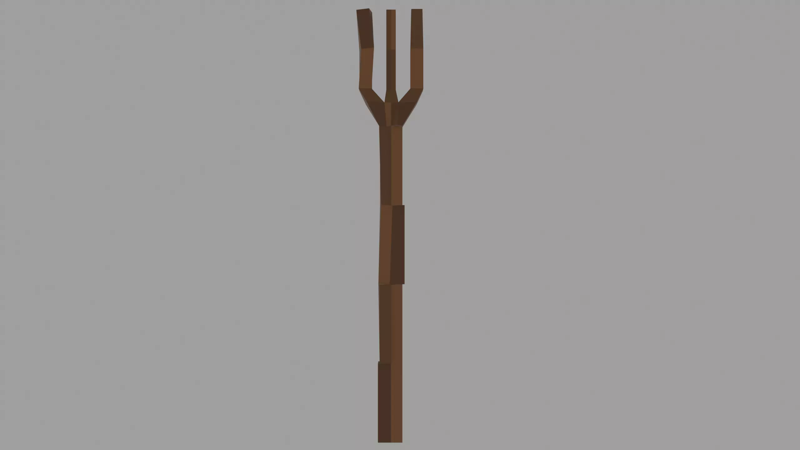 Low Poly Stylized Fork Game Ready Free low-poly 3D model