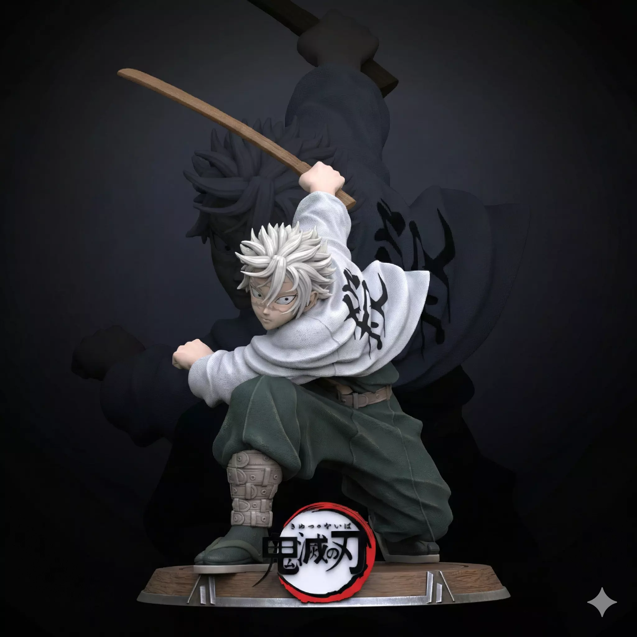 Shinazugawa Demon Slayer Hashira 110 Scale Sculpture STL 3D print model