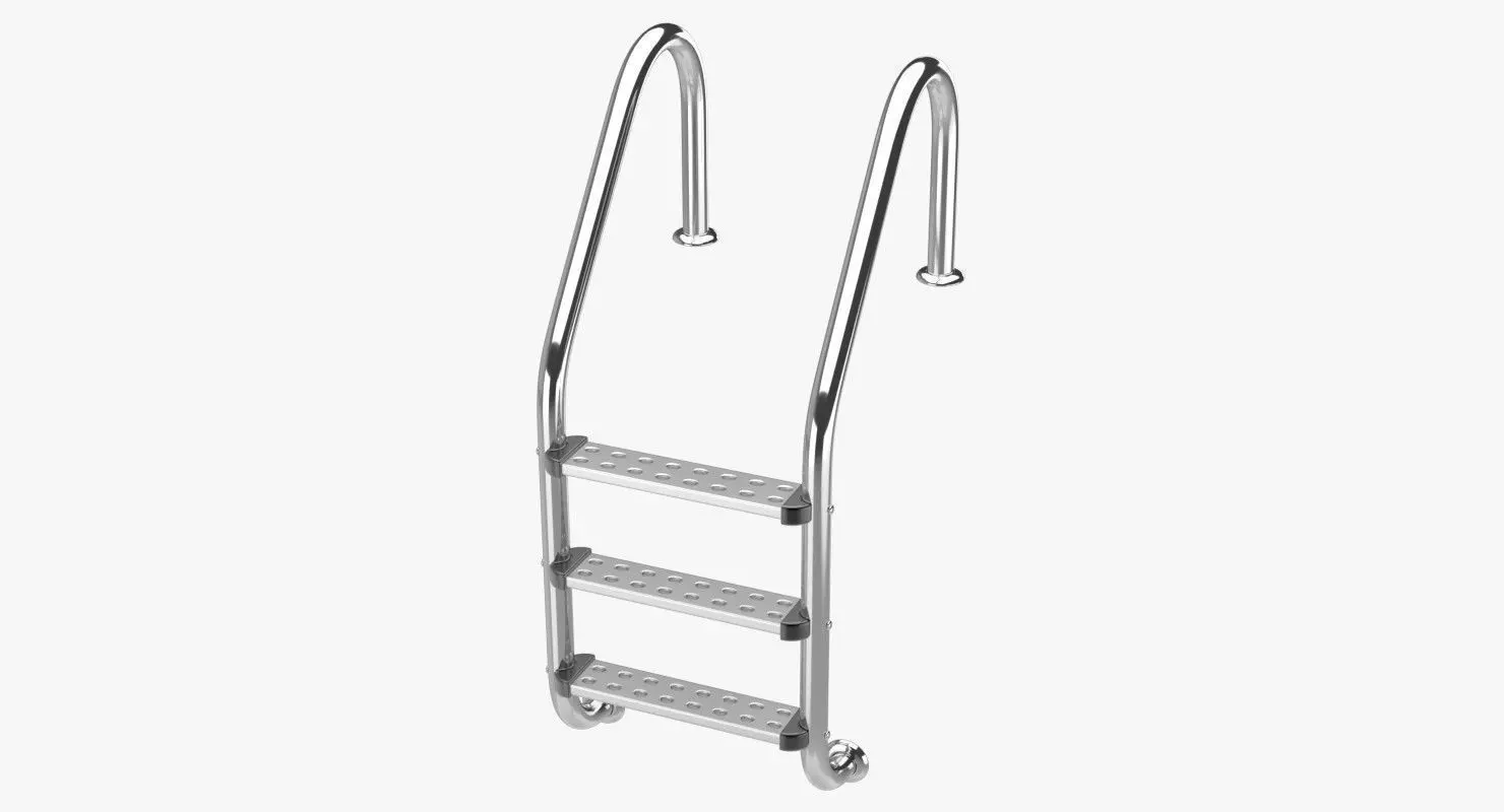 Pool Ladder 1 3D model_0