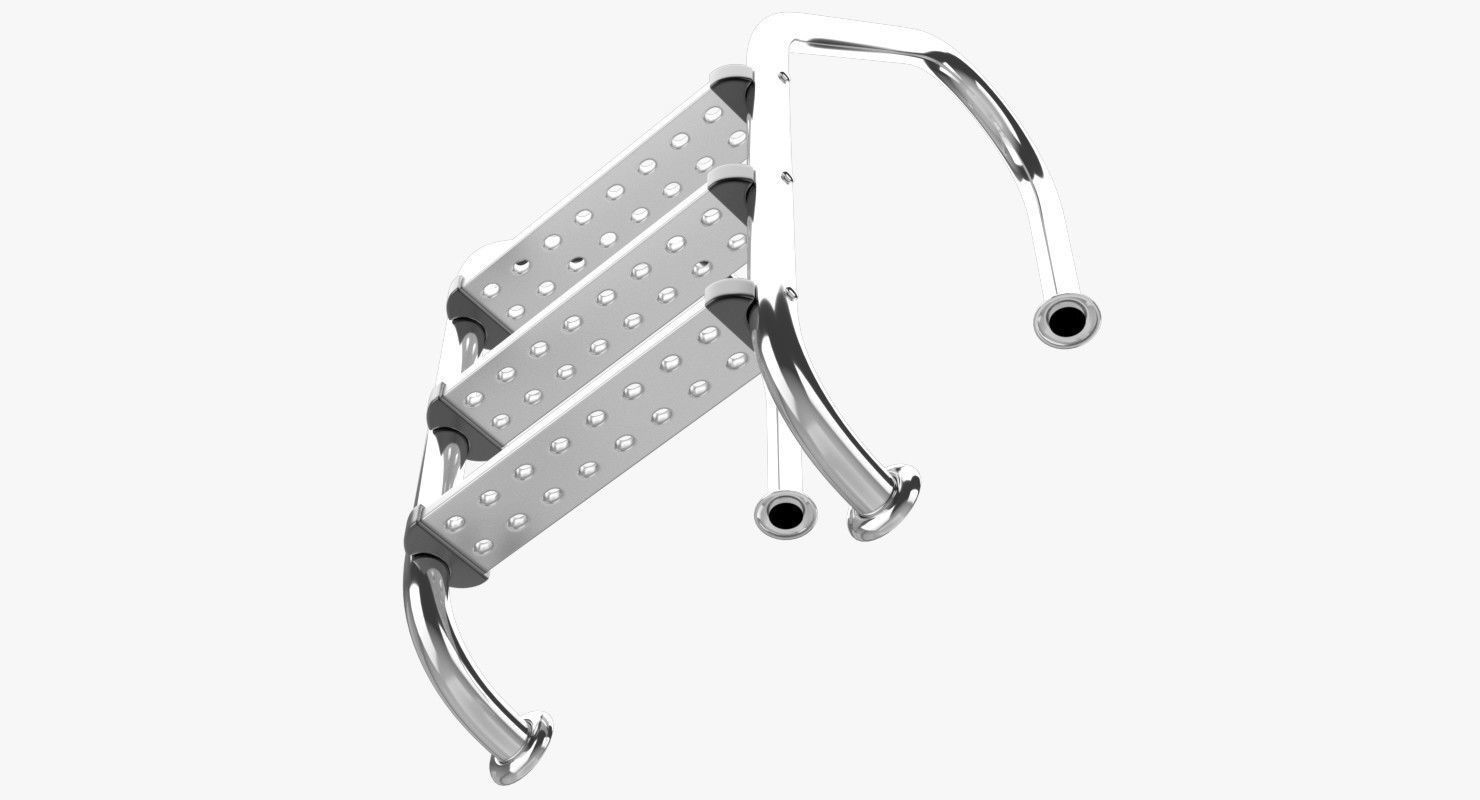 Pool Ladder 1 3D model_3