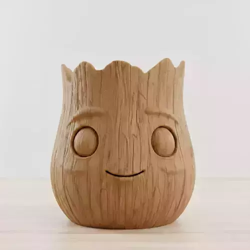 Smiling Tree Spirit Planter 3D model 3D printable | CGTrader