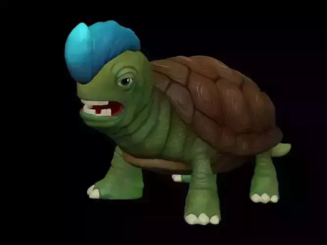 Turtle Miniature 3D printable model 3D print model