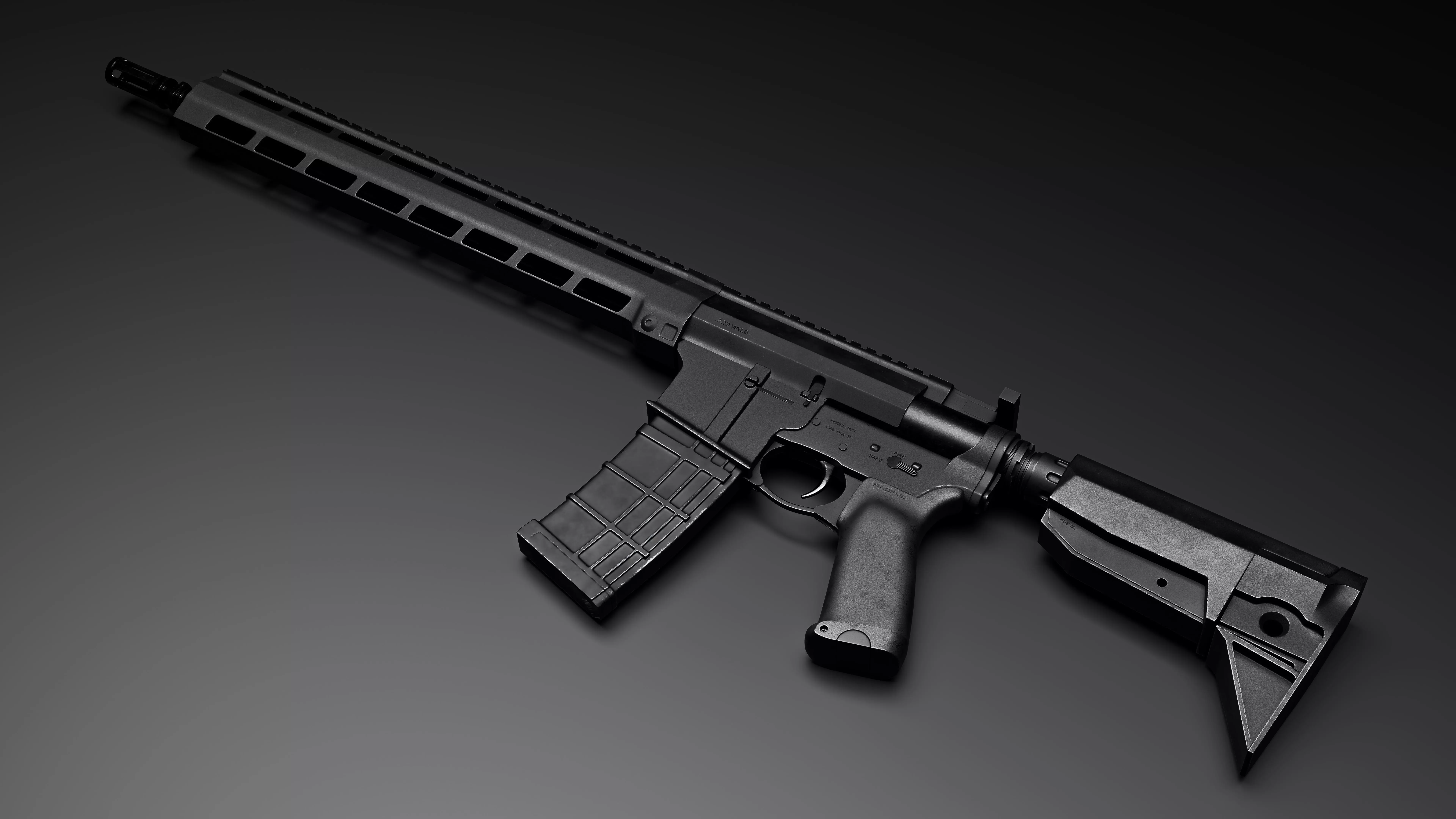 MK116 Assault Rifle High Poly Realistic Weapon 3D model