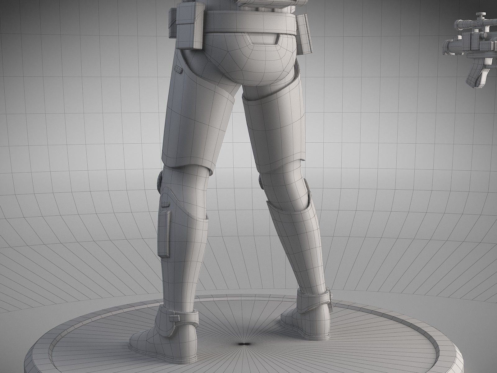 Dirty Storm Trooper Light Star Wars First Order 3D model_23