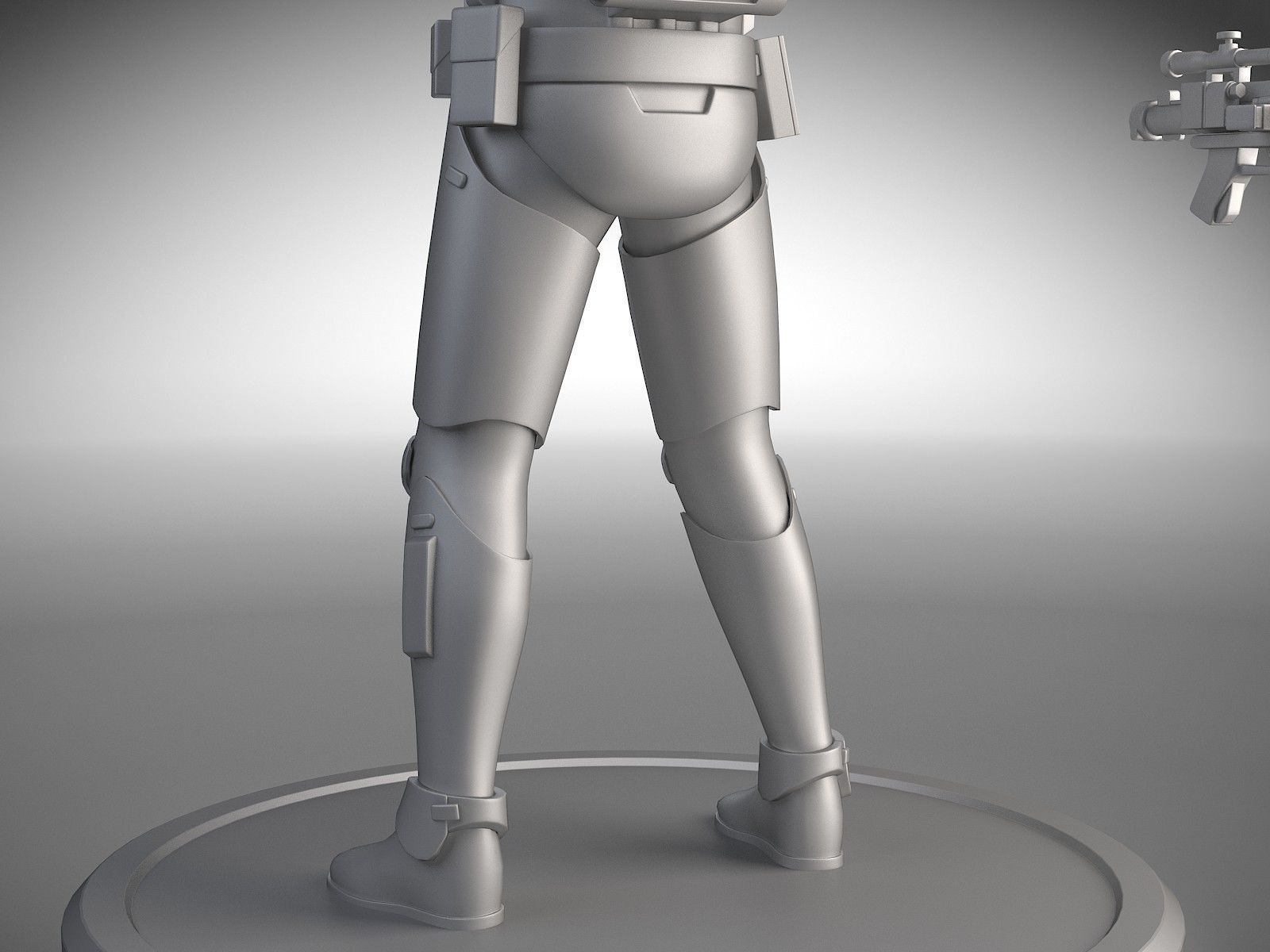 Dirty Storm Trooper Light Star Wars First Order 3D model_18