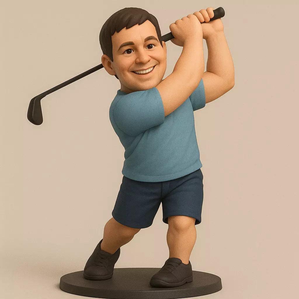 Golf player 3D model for 3D printing 3D print model