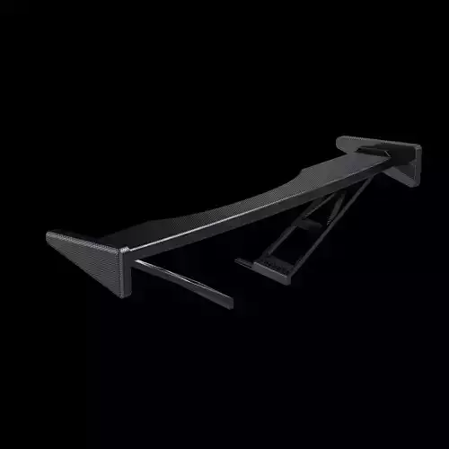 Spoiler tuning part industrial auto carbon style 3D model