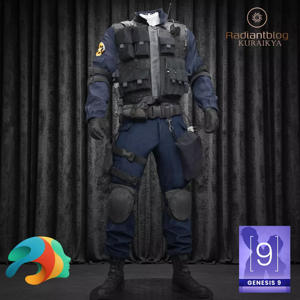 SWAT Outfit for Genesis 9 3D model