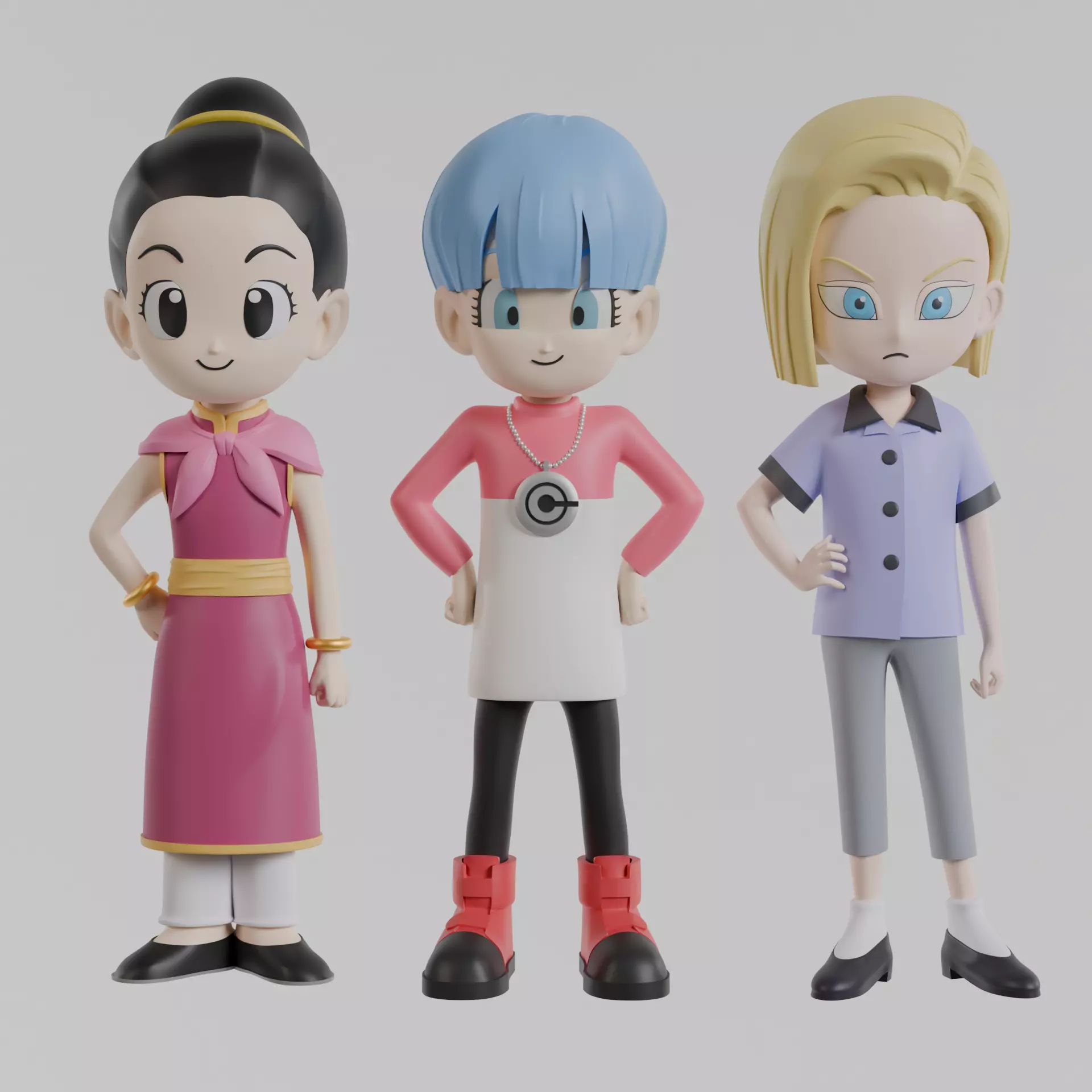 No18 Bulma Chichi Dragon Ball Daima 3D print model