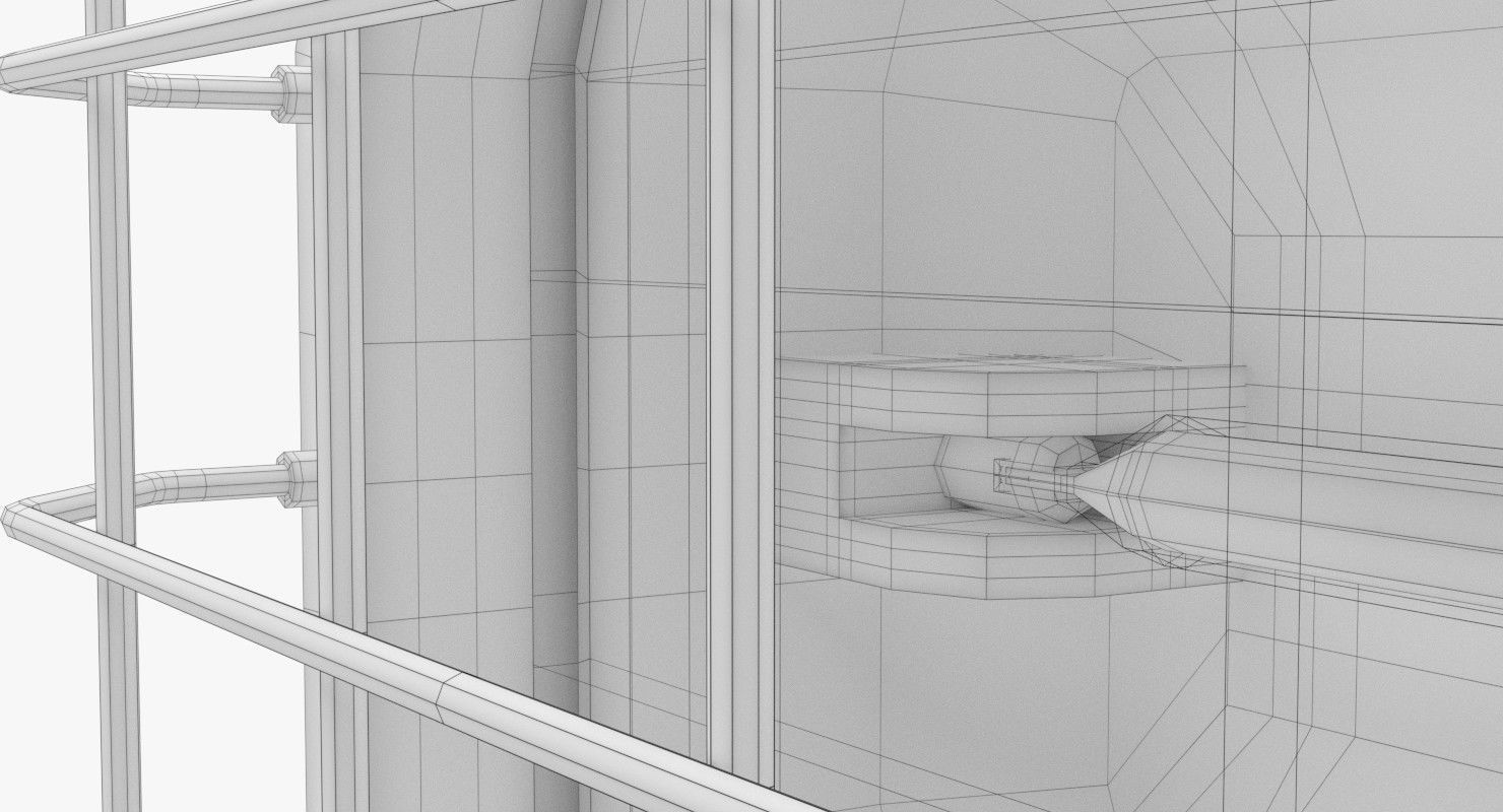 Halogen Work Light 1 3D model_9