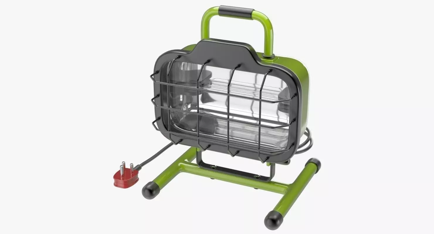 Halogen Work Light 1 3D model_0