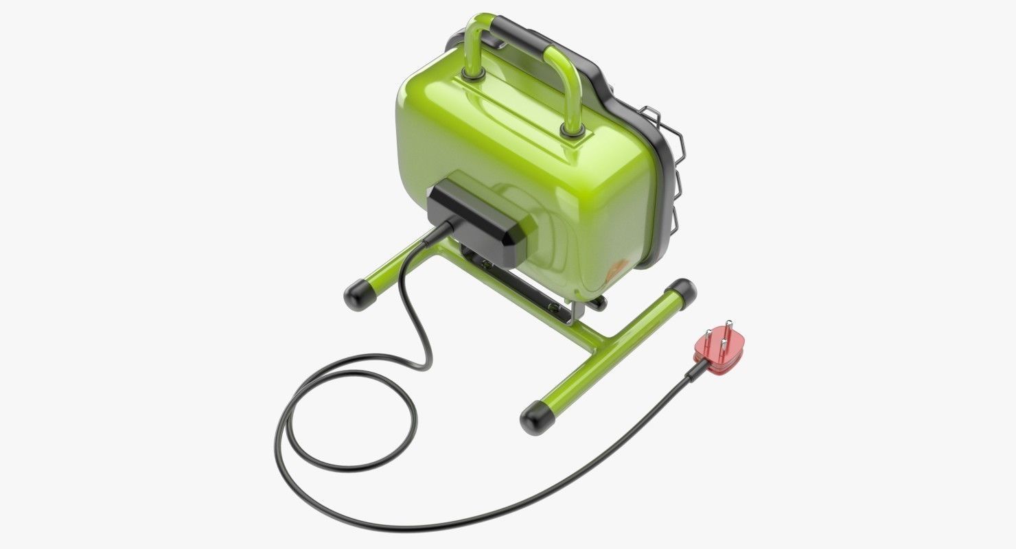 Halogen Work Light 1 3D model_2