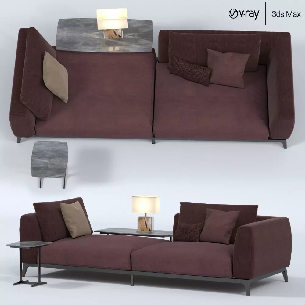 FLOU OLIVIER SOFA 3D model_0