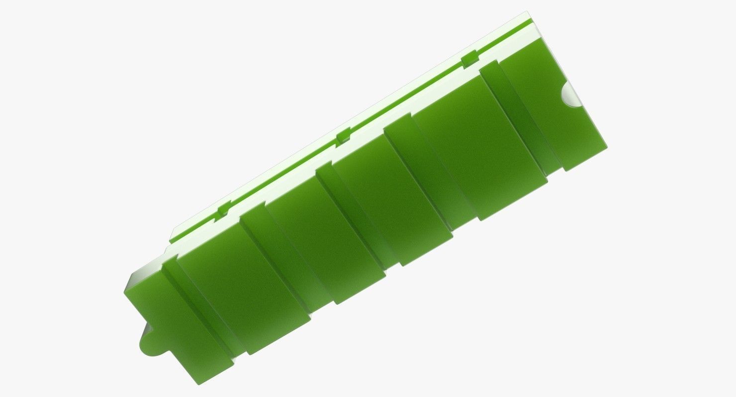 Traffic Barrier 1 3D model_3