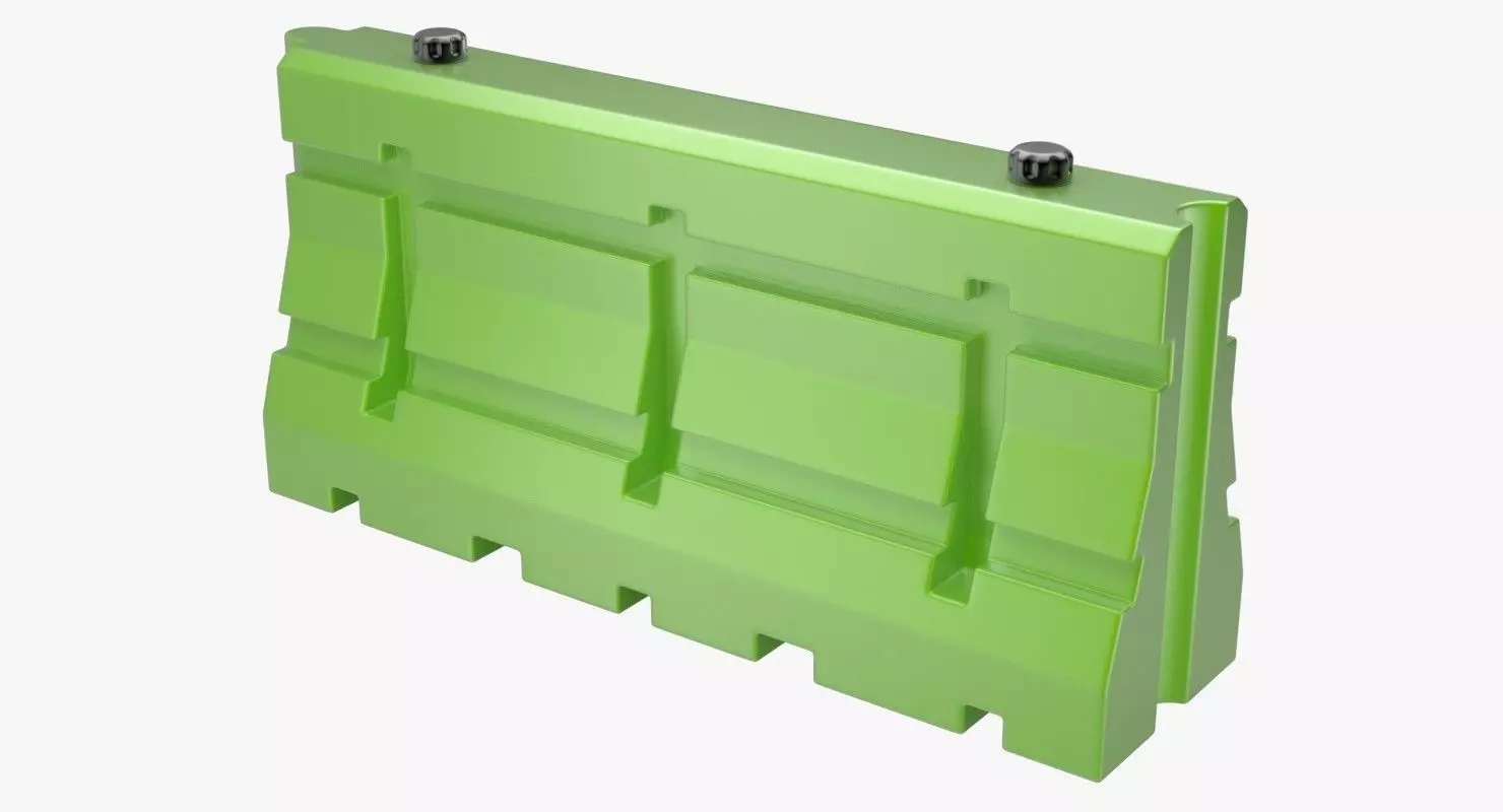 Traffic Barrier 1 3D model_0