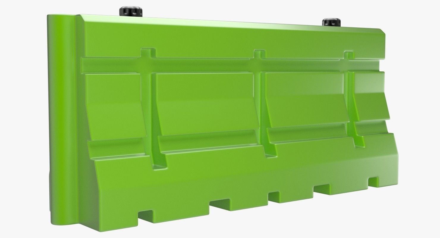 Traffic Barrier 1 3D model_1
