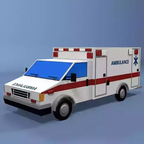 Low Poly Ambulance