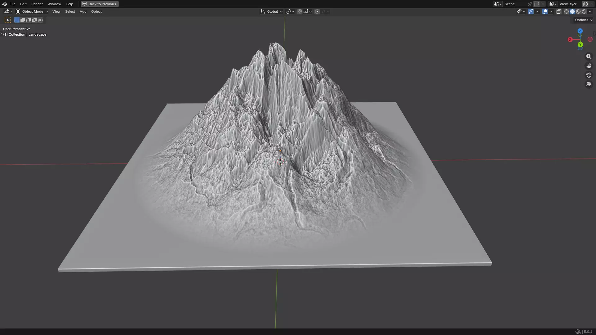 Volcano 2 3D print model
