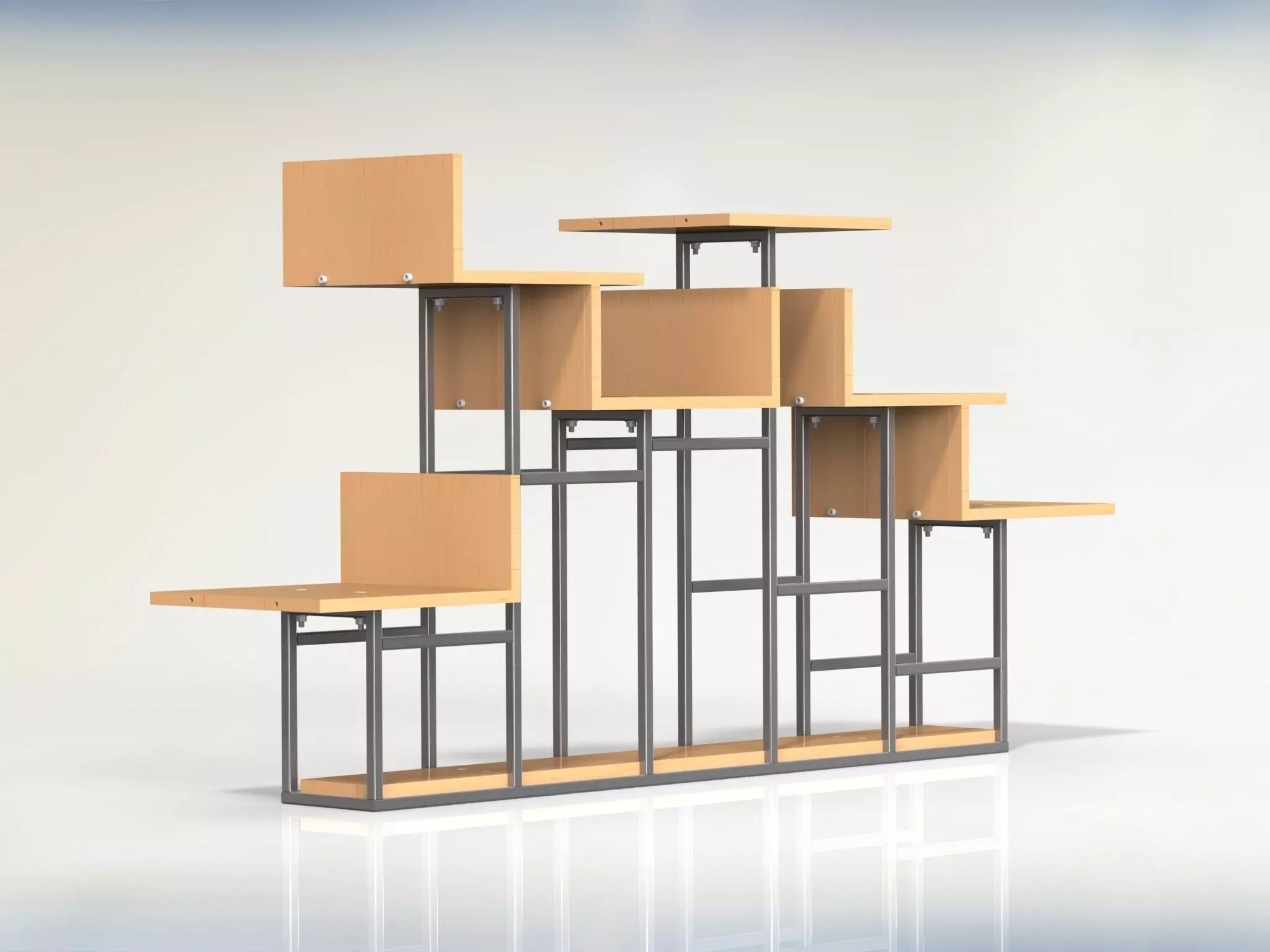 Modern Shelf BONSAI 3D model_0