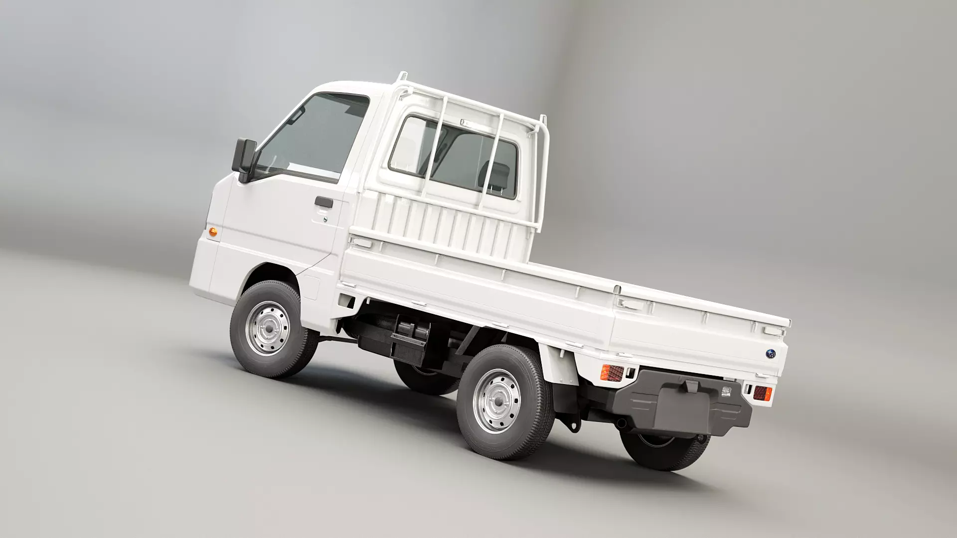 3D model Subaru Sambar 2011 Kei Truck VR / AR / low-poly | CGTrader