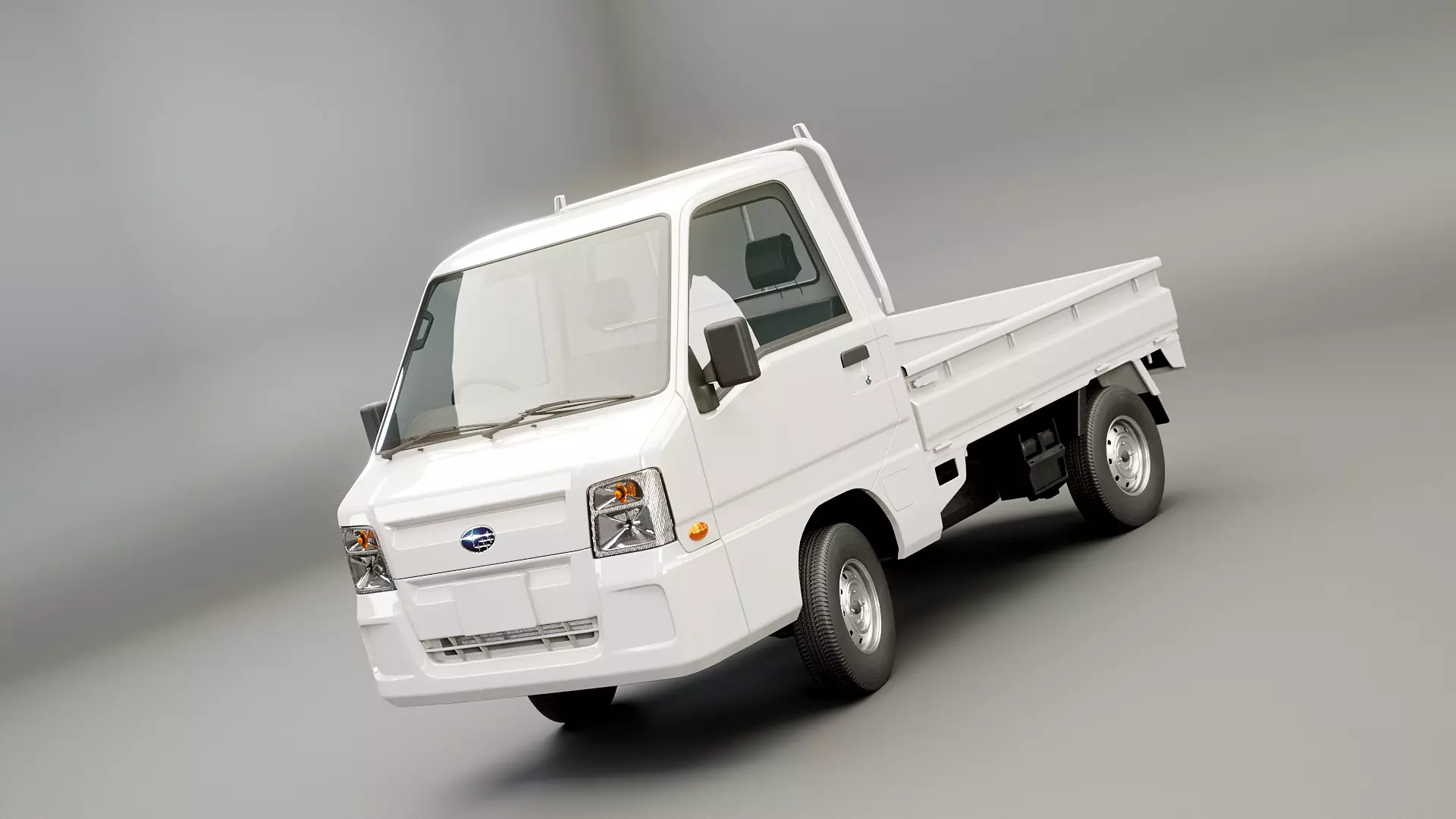 3D model Subaru Sambar 2011 Kei Truck VR / AR / low-poly | CGTrader