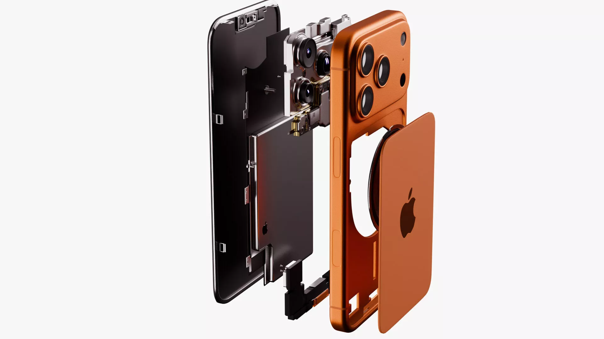 iPhone 17 pro disassemble 3D model