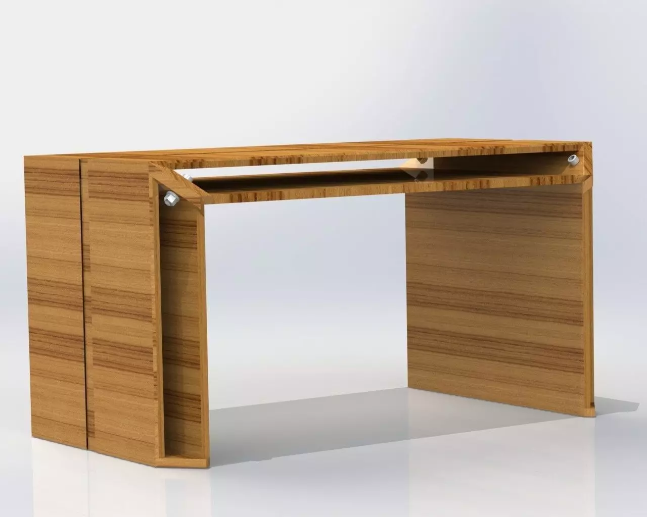 Futuristic Table with storage space GRAMON 3D model_0