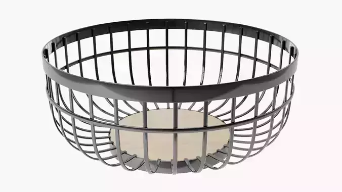 Decor Fruit Bowl Metal Basket Design