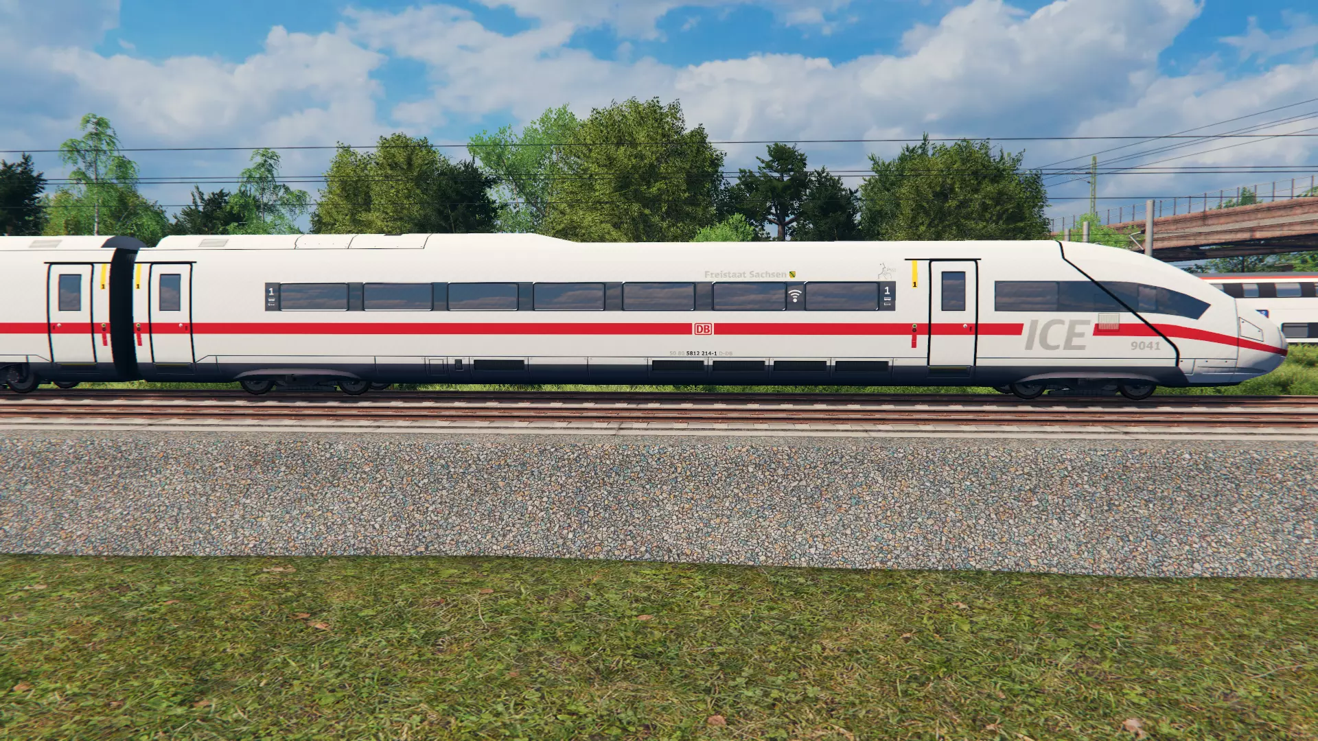 3D model German High Speed Train - DB ICE 4 VR / AR / low-poly