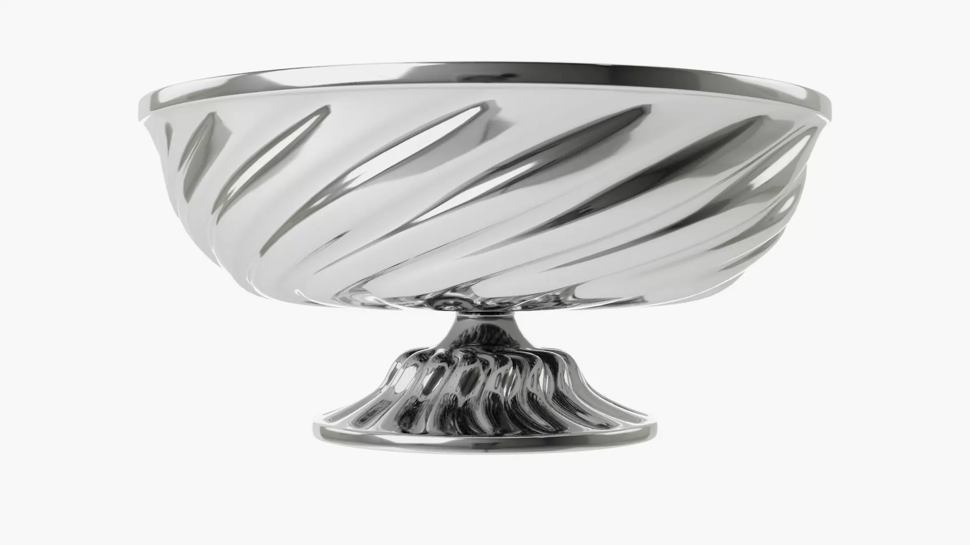 Decor Fruit Bowl Twisted Pattern 3D model