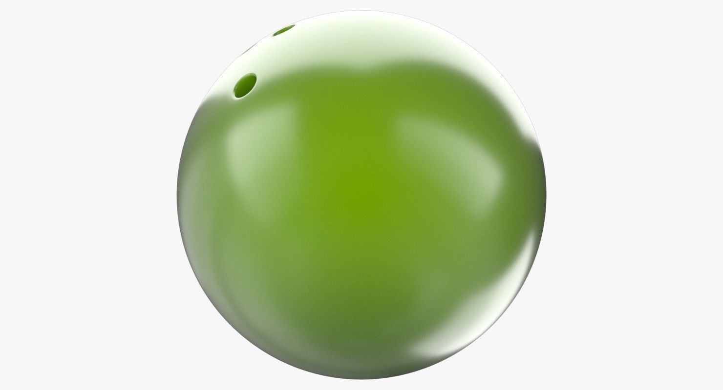 Bowling Ball 3D model_3